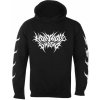 mikina s kapucňou KINGS ROAD Hollywood Undead (Metal Logo) Čierna