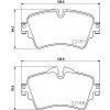 Sada brzdových platničiek kotúčovej brzdy BREMBO P 06 092