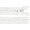 Kostený zips YKK No 3 dĺžka 45 cm - biela