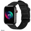 Army Wowen nylonový remienok pre Apple Watch (42/44/45/46/49 mm) Farva: Čierna