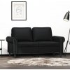 2-miestna pohovka, čierna 120 cm, umelá koža