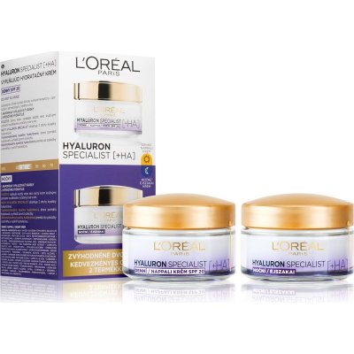 L’Oréal Paris Hyaluron Specialist vyplňujúci hydratačný krém SPF 20 50 ml + vypĺňajúci nočný krém 50 ml