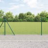 ŠESŤHRANNÁ PLOTOVÁ SÚPRAVA ZELENÁ 0.8X10M OCEĽOVÉ PLOTOVÉ STĹPIKY7 KS Ø