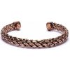 Medený magnetický náramok s pletením 1ks