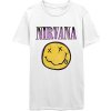 Nirvana tričko Xerox Smiley Pink Biela M