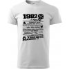 1982 v kocke - Tričko extra veľké (5-8XL) - 5XL ( Biela )
