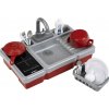 Detský drez s tečúcou vodou a indukčnou varnou doskou BOSCH mini – set s doplnkami 3+