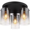 Globo | Globo 15907-3D - Prisadený luster FLORENTINA 3xE27/40W/230V pr. 40,5 cm čierna | GL7545