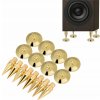 8 párov 6 x 36 MM medený reproduktor Spike stojan