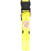 Obojok DUVO+ LED Svietiaci dog neónový žltý nylon 30-40cm/2,5cm