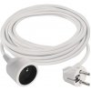 EMOS Predlžovací kábel 7 m / 1 zásuvka / biely / PVC / 1,5 mm2
