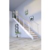 Schodisko Pertura Libra Dub bez podstupníc biela rovné 85 cm 12/13