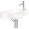 Malé umývadlo Differnz sanitárna keramika biela chróm 40 x 23 x 8 cm 38.004.19