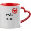 HRNČEK S FOTKOU FAREBNÝ uško srdce RÁMIK SRDCE PEČAŤ 350 ML FOTOpošta Farba: ČERVENÝ