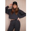Fashionweek zateplený komplet,športová tepláková súprava K68816 grafit