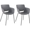 Sada 2 stoličiek Alpena, tmavosivá