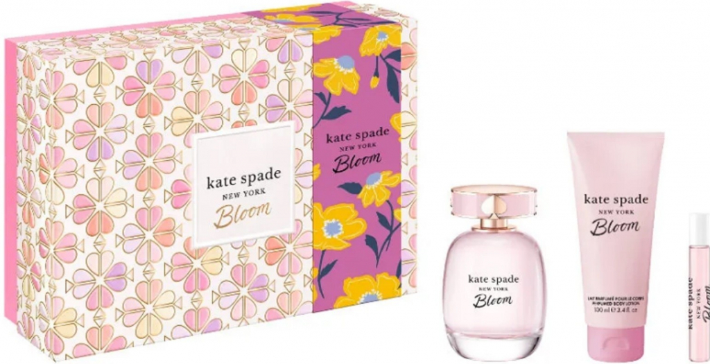 Kate Spade Bloom toaletná voda 100 ml + toaletná voda 7,5 ml + telové mlieko 100 ml, darčeková sada pre ženy