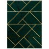 Dywany Łuszczów , 160x220 cm Kusový koberec Emerald geometric 1012 green and gold, zelená, chodba / predsieň