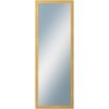 DANTIK - Zrkadlo v rámu, rozmer s rámom 50x140 cm z lišty LYON zlatá (2703)