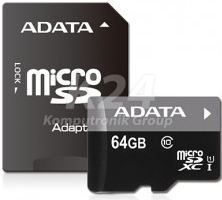 ADATA microSDXC 64GB UHS-I U1 + adapter AUSDX64GUICL10-RA1 od 3,69 € -  Heureka.sk