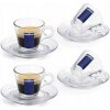 Šálka Lavazza Cappuccino 160ml s podšálkou, sklo, 3 kusy