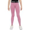 Dievčenské nohavice Nike Girls Pro Dri-Fit - elemental pink/white - Ružový (XL)