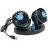 Compass Ventilátor na palubnú dosku do auta s USB 3W/5V čierna CP0139 + záruka 3 roky zadarmo