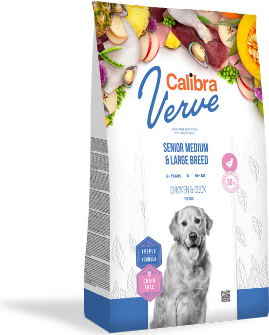 Calibra Dog Verve GF Senior M&L Chicken&Duck 12 kg