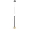Helam LED Luster na lanku TUBA 1xGU10/20W/230V šedá HE1104 + záruka 3 roky zadarmo + záruka 3 roky zadarmo
