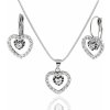 Foxette Souprava šperků z chirurgické oceli Srdce Zirconia JF_0159 - VíceBarevná / Originální JF_0159