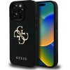 Guess PU Grained 4G Metal Logo Zadný Kryt pre iPhone 15 Pro Max Black