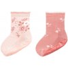 Sterntaler Ponožky protišmykové Kvetinky AIR 2ks v balení ružová dievča
