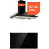 Klarstein Victoria 90 Duo Set indukcia s digestorom | 90 cm | indukčné varné dosky | digestor (10040203+10036451)