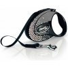 Flexi Vodítko Glam Splash S pásek 3m Crystal (FX-42113)