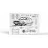 Autá Retro Volkswagen Golf | Obrazy Vintessia Rozmery obdĺžnik: 20x30