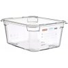 ARAVEN Gastronádoba GN 1/2, polykarbonát, integrovaný štítok, hĺbka: 150 mm, objem: 9 L