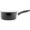 Belis Sfinx Standart smaltovaná rajnica s držadlom čierna 16 cm, 1,2 l