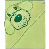 NEW BABY Detská froté osuška psík 100x100 zelená, 100x100cm, Zelená