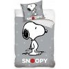 TipTrade Obliečky Snoopy Grey 1x70x90/1x140x200cm