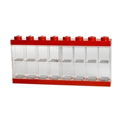 LEGO Zberateľská skrinka na 16 minifigúrok červená