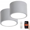 Immax Neo | Immax NEO 07143-GR15BD-SADA 2x LED Stropné svietidlo RONDATE 12W/230V Tuya šedá+DO | IM0856