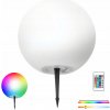 Solárna LED záhradná lampa GUĽA 40cm 3000K + RGB Kobi