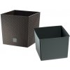 Prosperplast Rato Low Kvetináč 26,2 x 26,2 x 26,6 cm, antracit