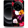 Picasee silikónový čierny obal pre Xiaomi 14 Ultra - Flowers and Berries