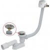 Alcadrain Vaňový sifón 100 cm click/clack s prepadom, chróm A508CKM-100