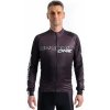 Crussis Cyklistický dres – ONE pánsky dlhý rukáv čierno-biela farba Veľkosť: 3XL