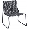 TEXIM ELVDAL - záhradná ratanová stolička, umelý ratan + oceľ