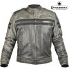 Pánská kožená bunda CRUISON RIDEOUT GREY - XL - doprava zdarma