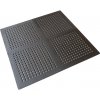 Čierna penová modulová dierovaná podložka (4 ks) - dĺžka 122 cm, šírka 122 cm, výška 1,1 cm