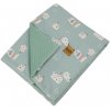 EKO Deka bavlnená s podšívkou VELVET Dogs Mint 100x80 cm